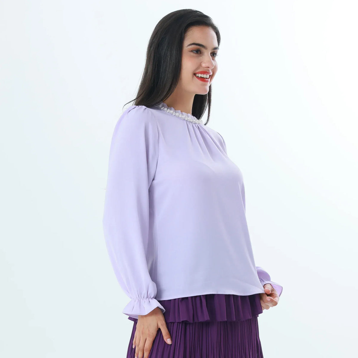 Beaded Fashion Blouse For Women Image