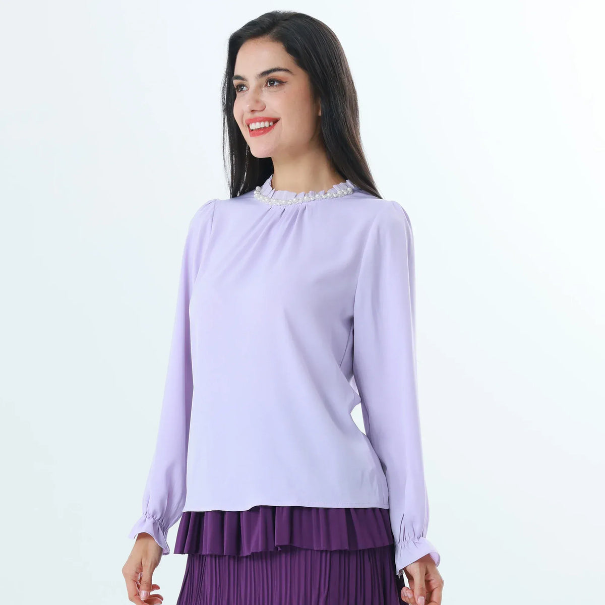 Beaded Fashion Blouse For Women Image