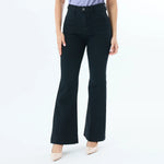 Black Plain Fashion Pants For Women Image