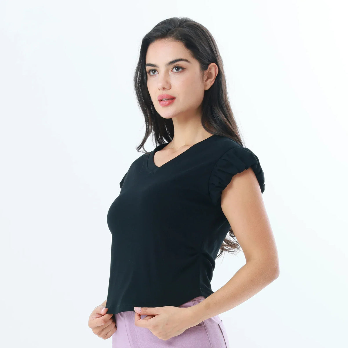 Laced Fashion T-Shirt For Women Image