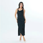 Black Plain Fashion Dress For Women Image