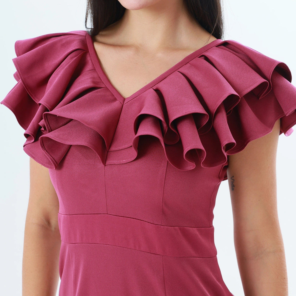 Plain Fashion Dress For Women Image