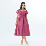 Purple Quilting Fashion Dress For Women Image