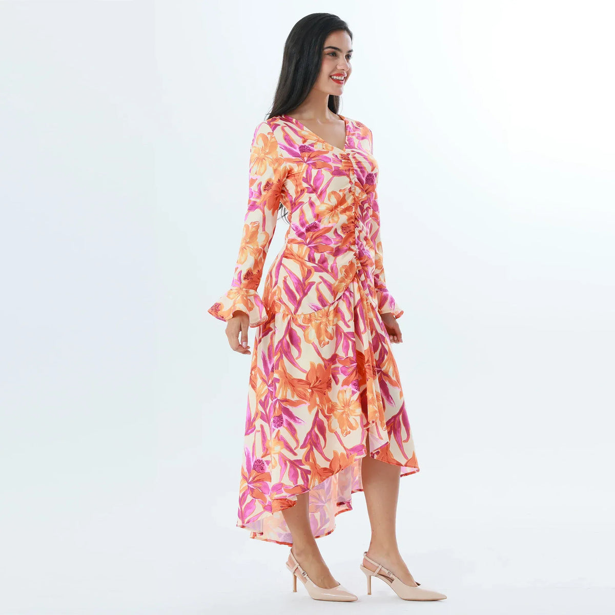 Floral Fashion Dress For Women Image