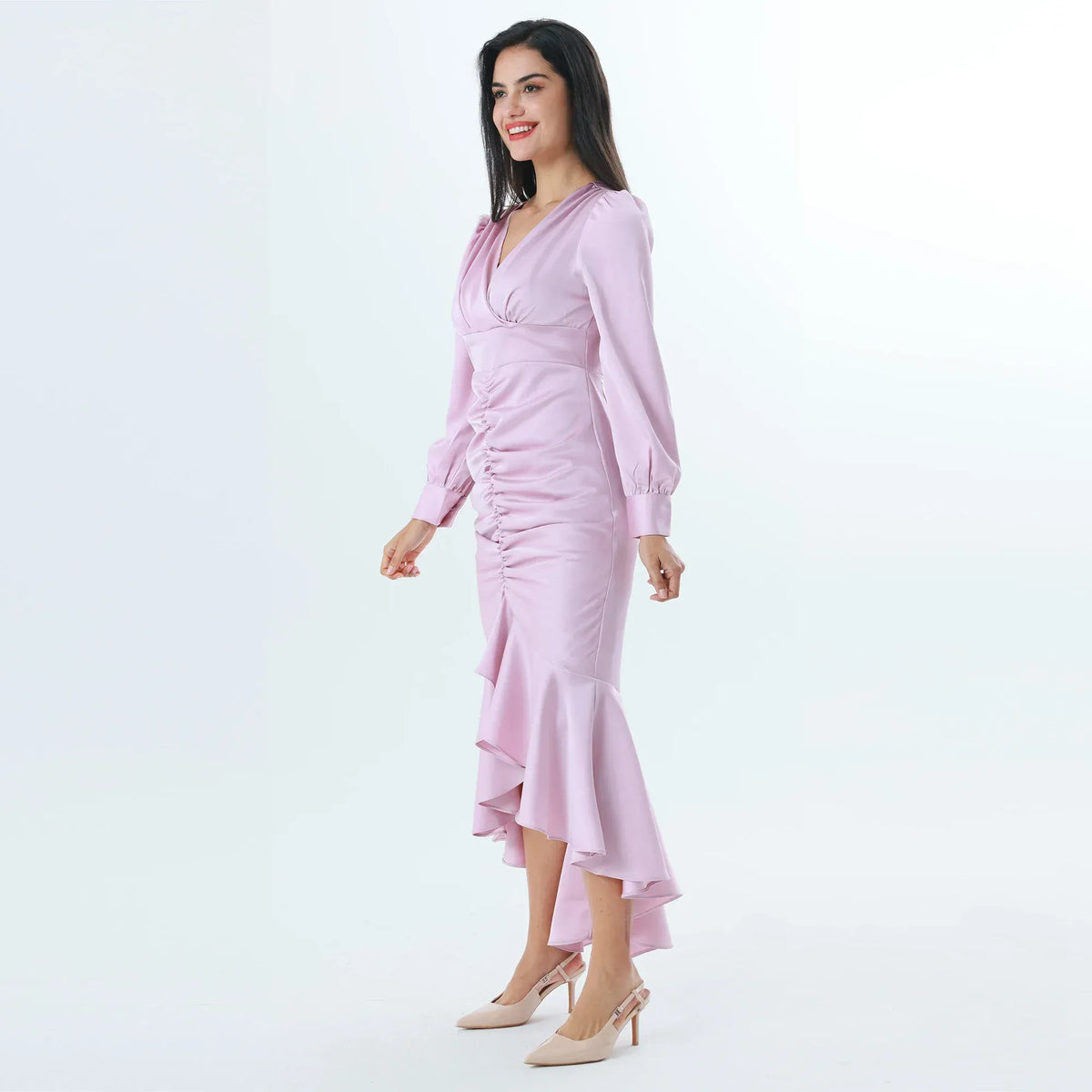 Plain Fashion Dress For Women Image