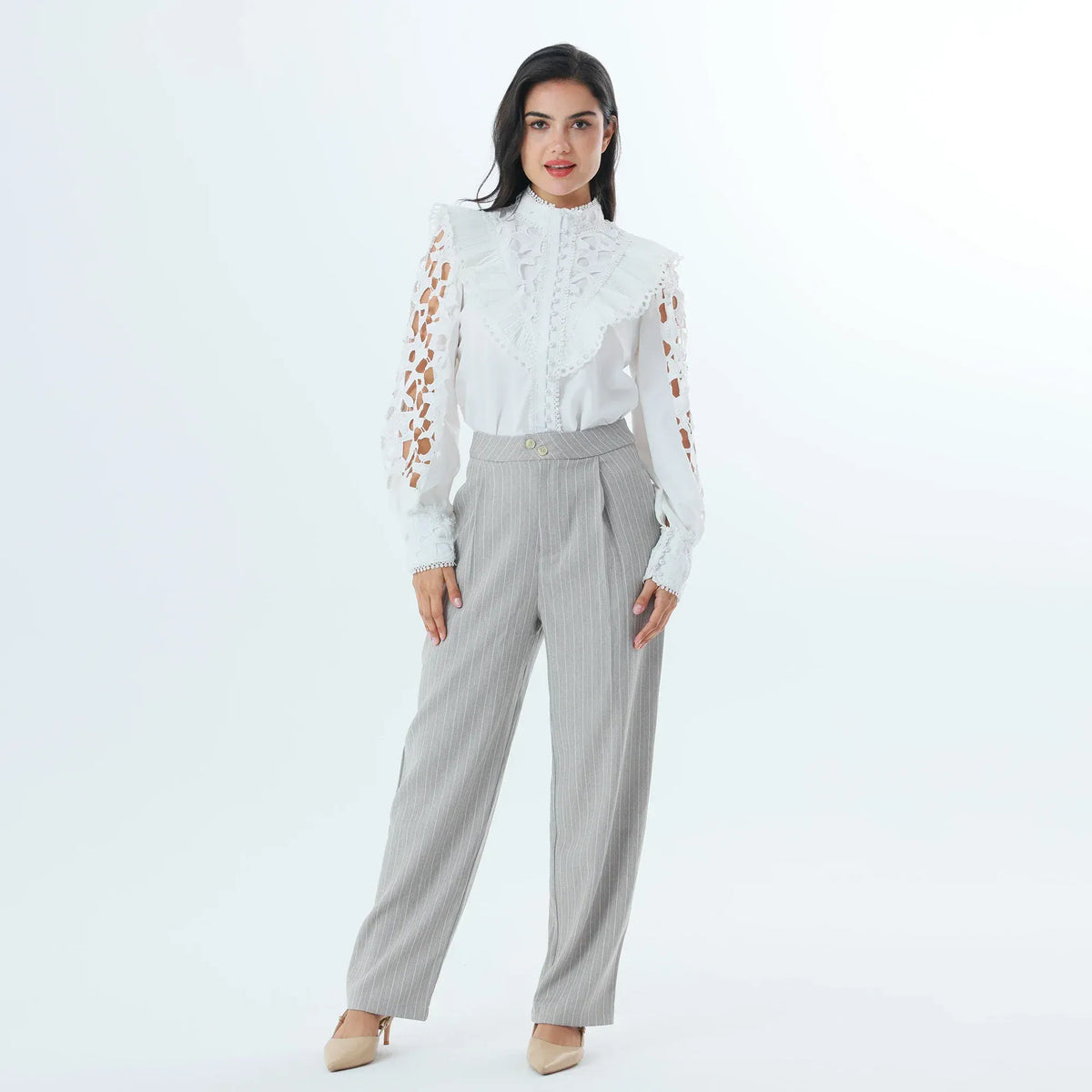 Striped Fashion Pants For Women Image