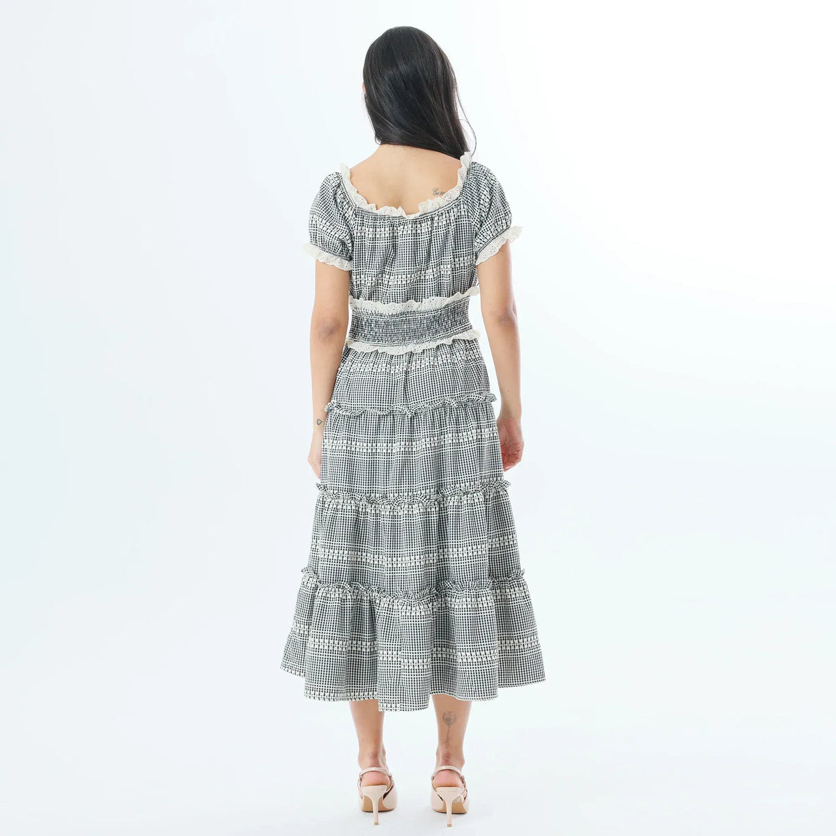 Checked Fashion Dress For Women Image