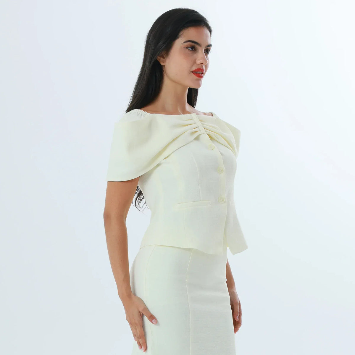 Plain Fashion Blouse For Women Image