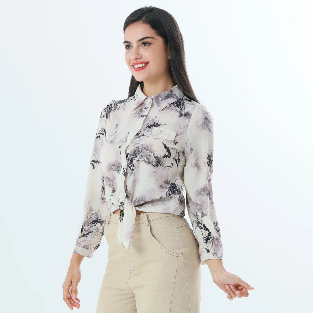 Printed Fashion Shirt For Women Image