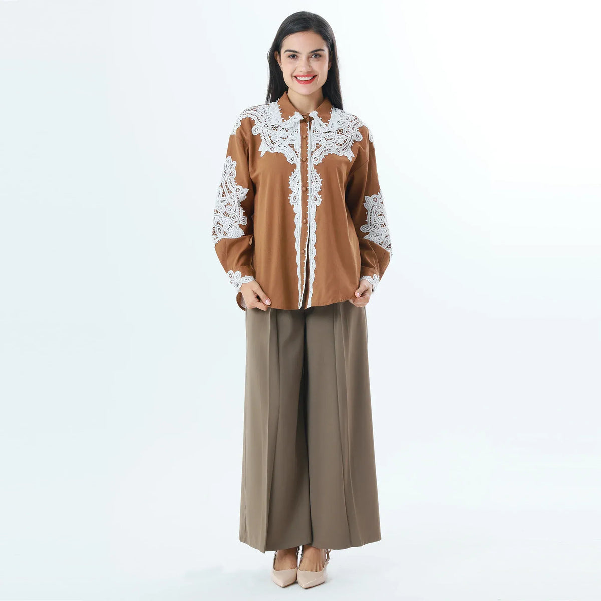 Laced Fashion Shirt For Women Image