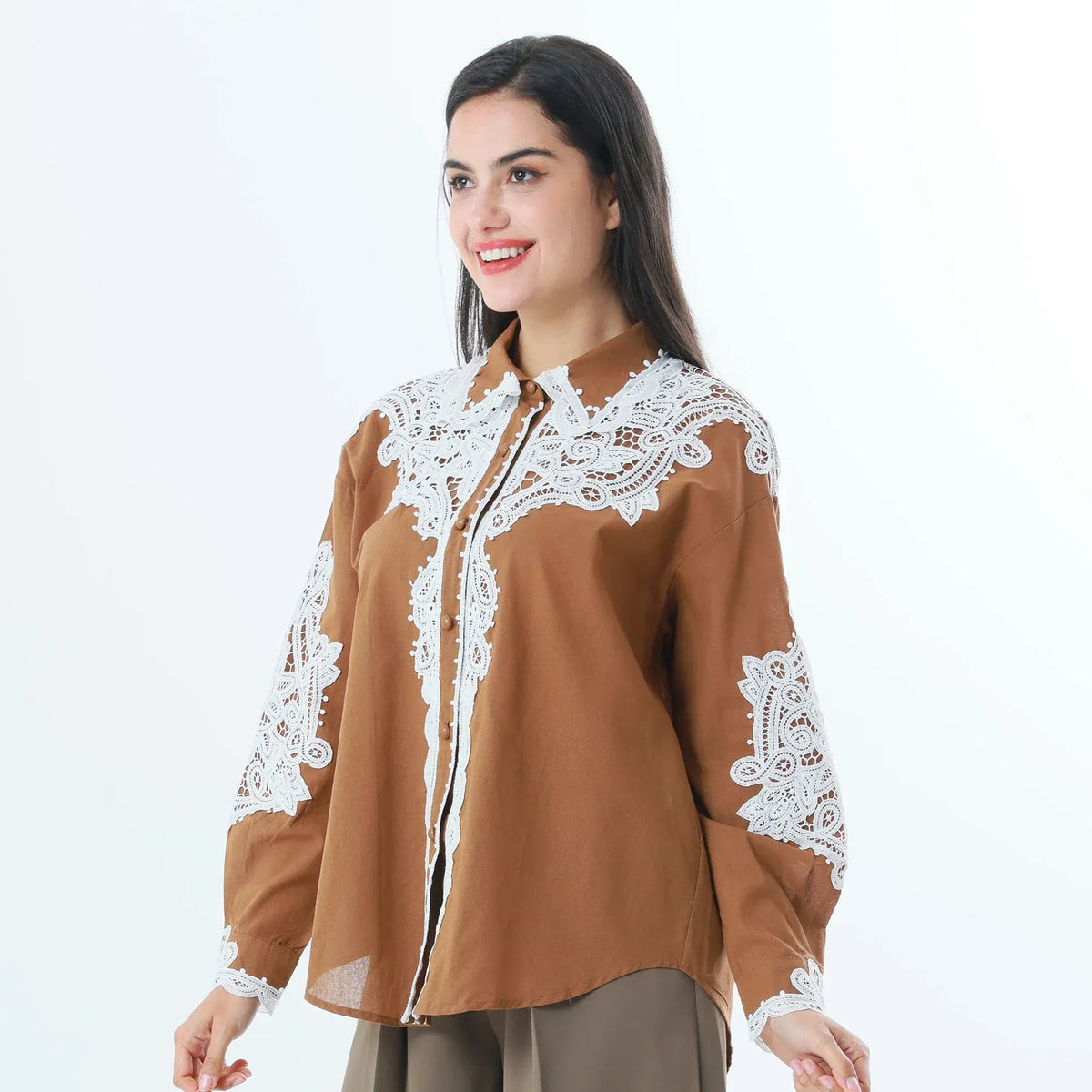 Laced Fashion Shirt For Women Image