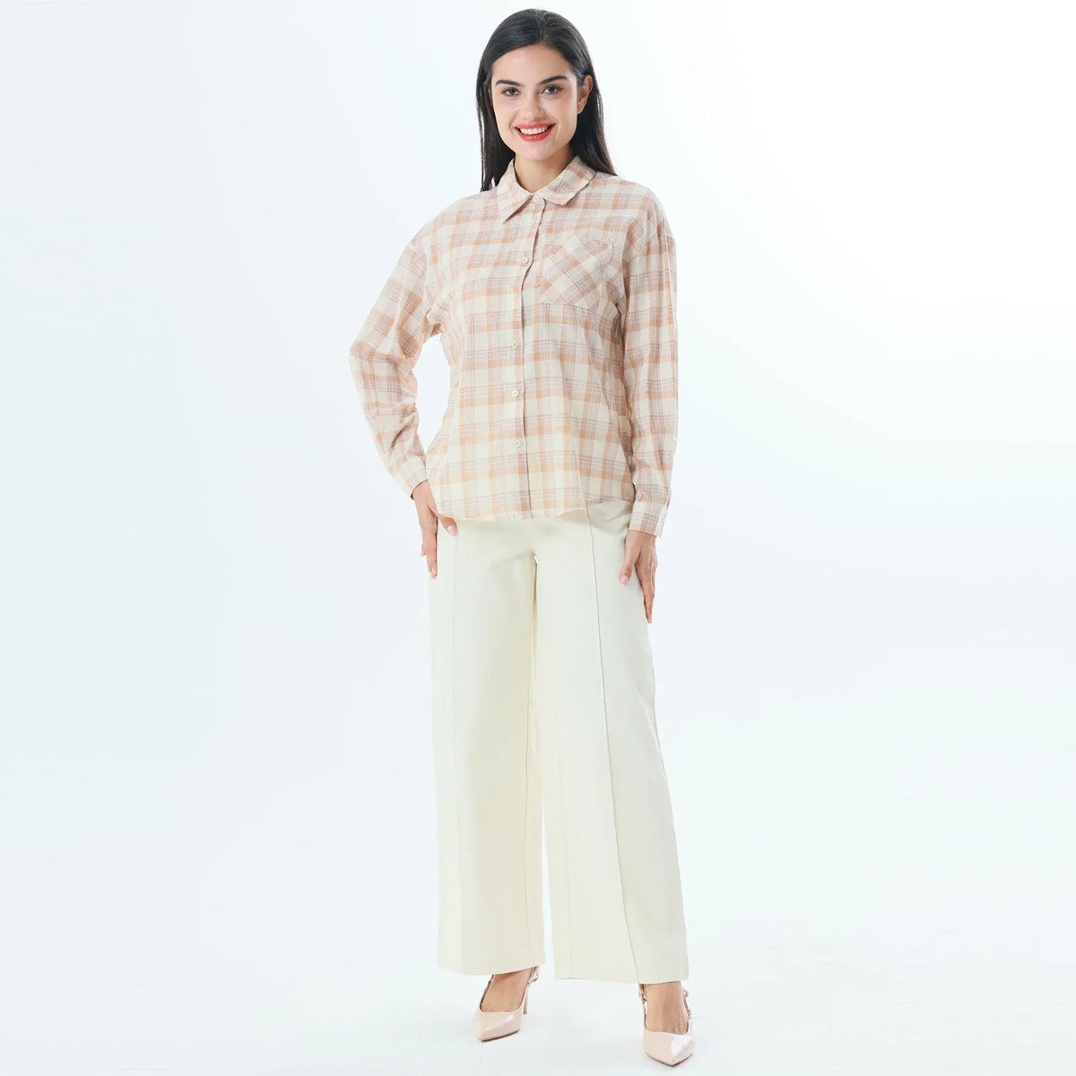 Checked Fashion Shirt For Women Image