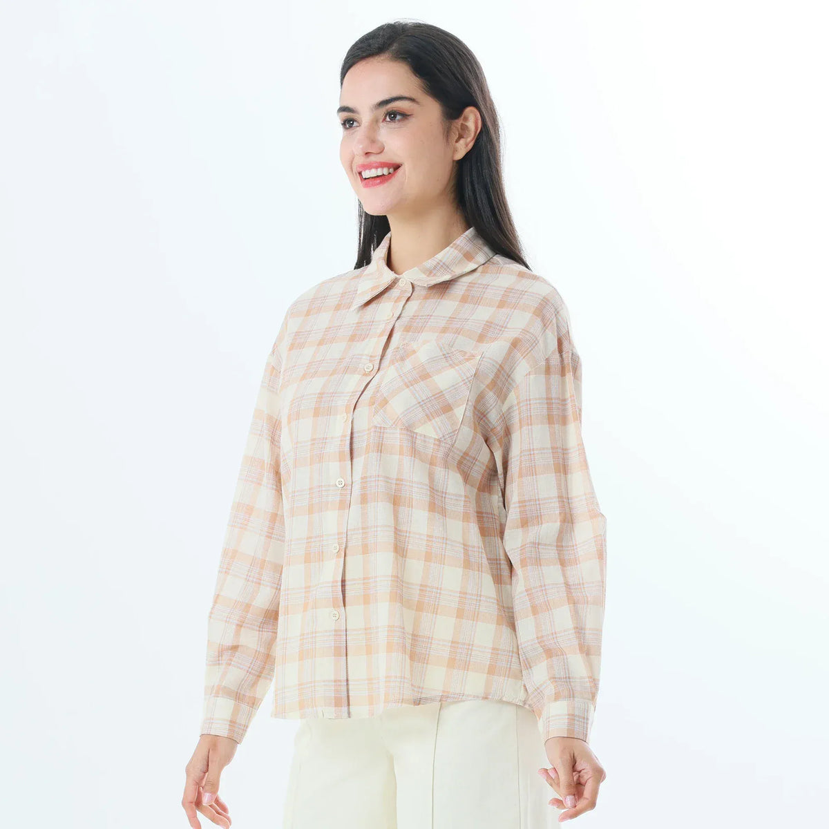 Checked Fashion Shirt For Women Image