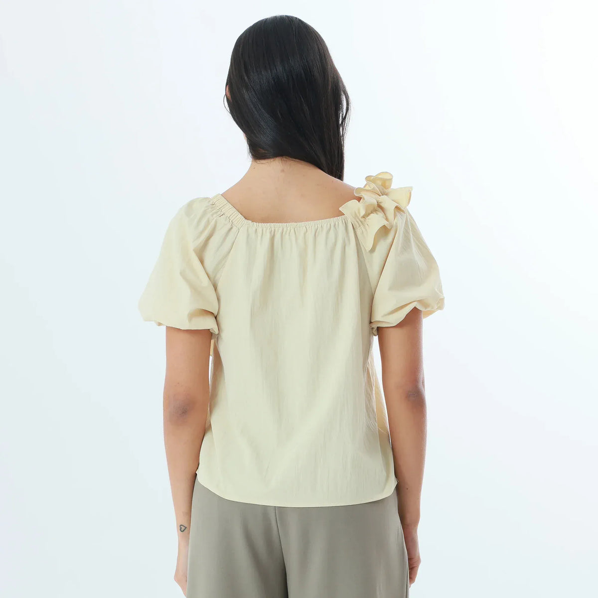 Plain Fashion Blouse For Women Image