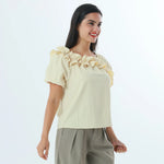 Plain Fashion Blouse For Women Image
