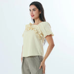 Plain Fashion Blouse For Women Image