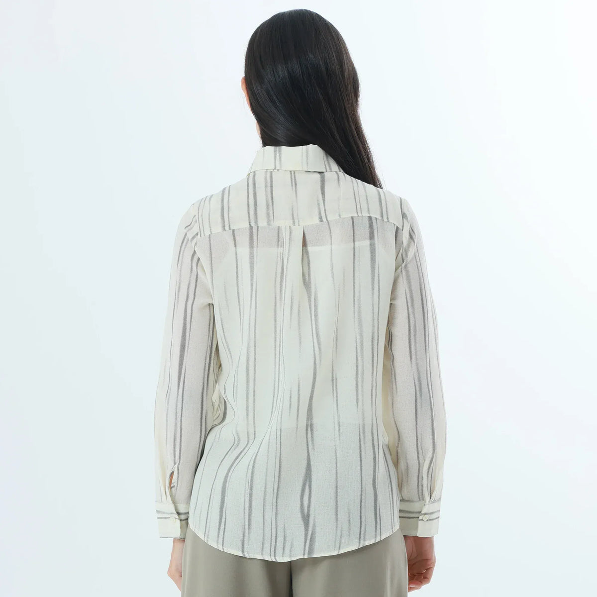 Striped Fashion Shirt For Women Image