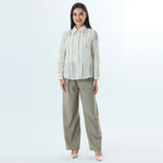 Striped Fashion Shirt For Women Image