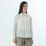Striped Fashion Shirt For Women Image