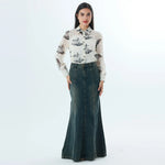 Washed Jeans Fashion Skirt For Women Image