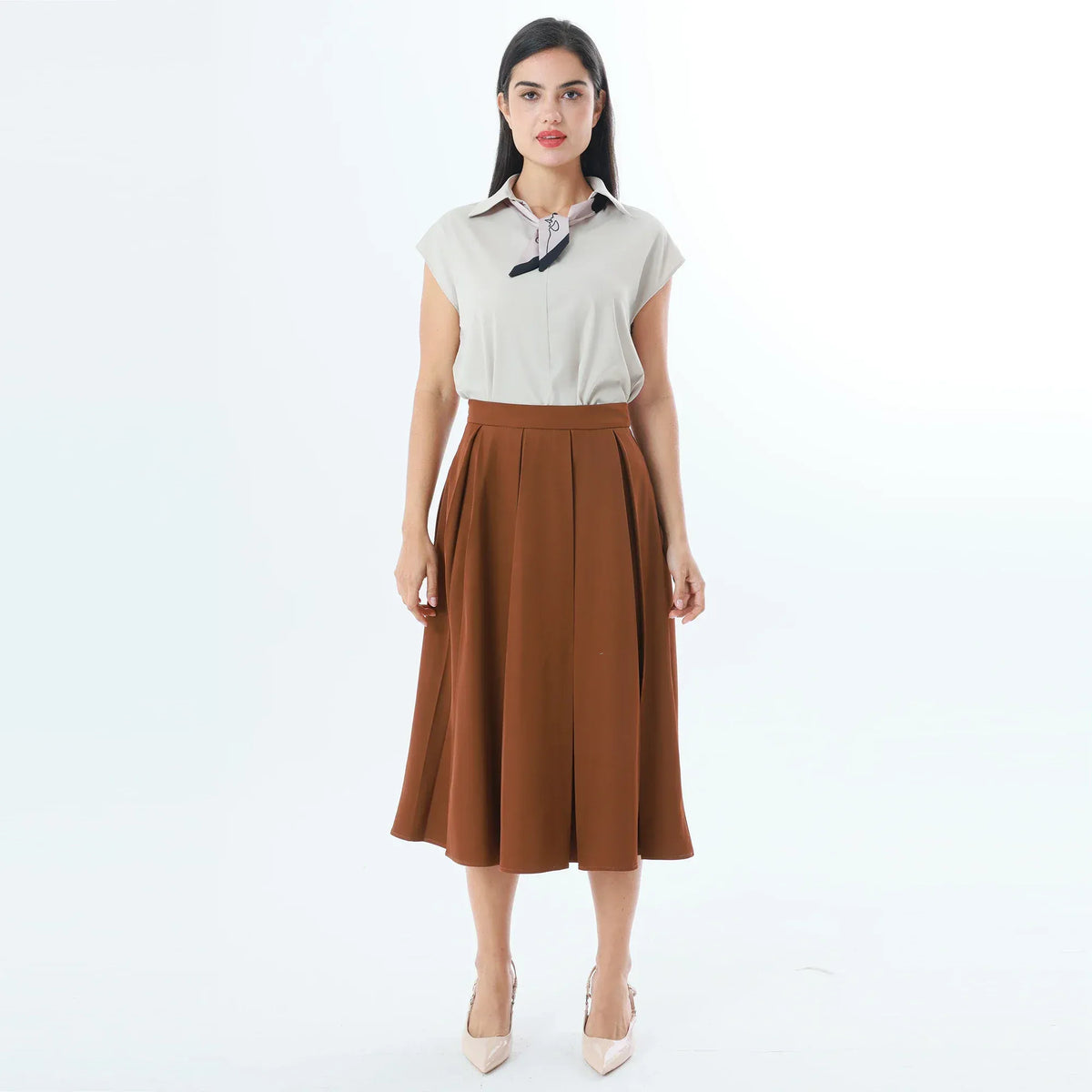 Plain Fashion Skirt For Women Image