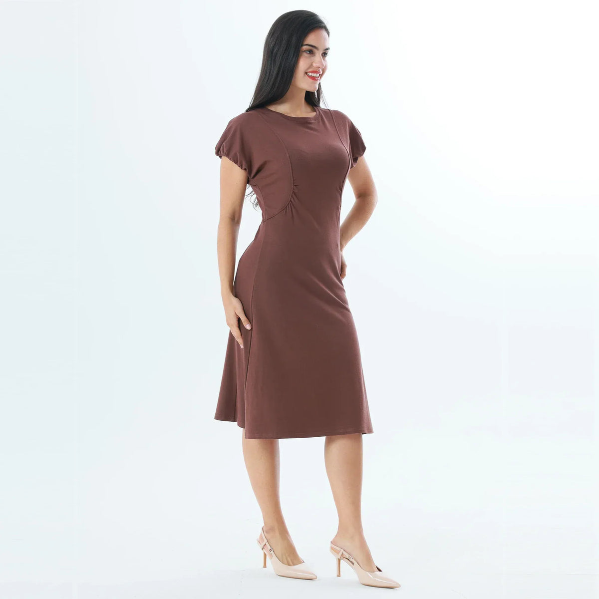 Plain Fashion Dress For Women Image