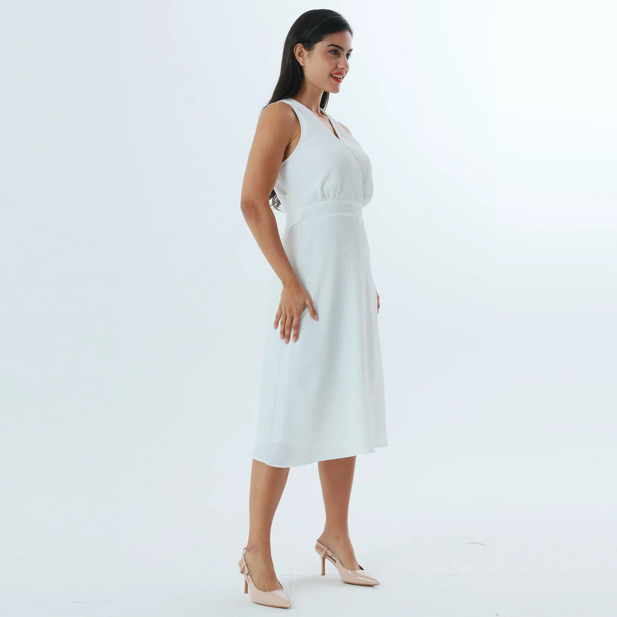 Plain Fashion Dress For Women Image