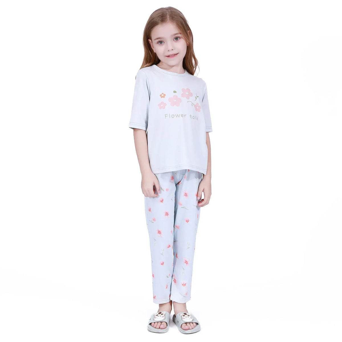 Blue Floral Set-2Pc for Girls Image