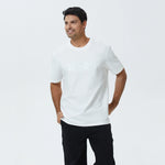 White Embroidery T.Shirt for Men Image