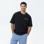 Black Printed T.Shirt for Men Image