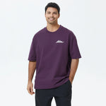 Purple Printed T.Shirt for Men Image