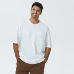 White Badge T.Shirt for Men Image