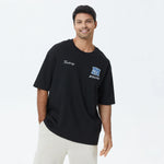 Black Embroidery T.Shirt for Men Image