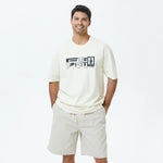 Off White Printed T.Shirt for Men Image