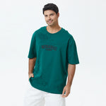 Green Printed T.Shirt for Men Image