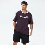 Purple Printed T.Shirt for Men Image