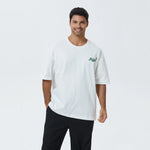 White Printed T.Shirt for Men Image