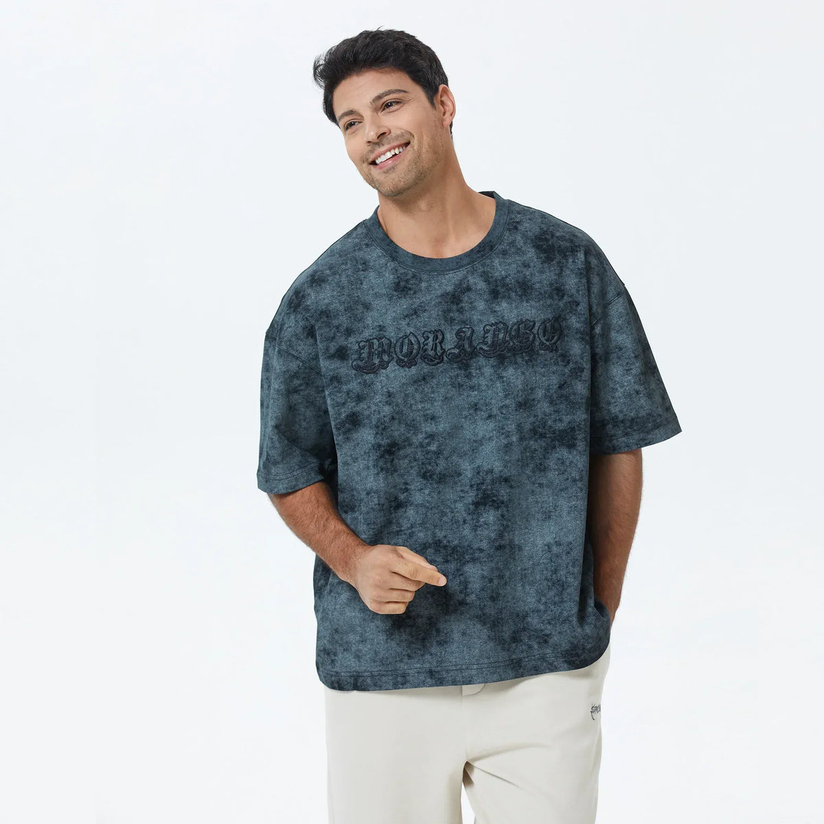Black Tie-Dye T.Shirt for Men Image