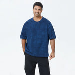 Blue Tie-Dye T.Shirt for Men Image