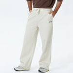 Beige Embroidery Pants for Men Image
