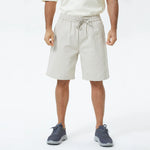 Grey Plain Shorts for Men Image