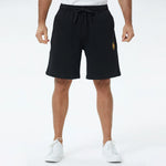 Black Embroidery Shorts for Men Image