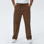 Brown Embroidery Pants for Men Image