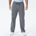 Dark Grey Embroidery Pants for Men Image