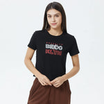 Black Printed T.Shirt for Women Image