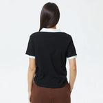 Color-Blocked Polo Shirt for Women Image