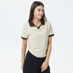 Color-Blocked Polo Shirt for Women Image