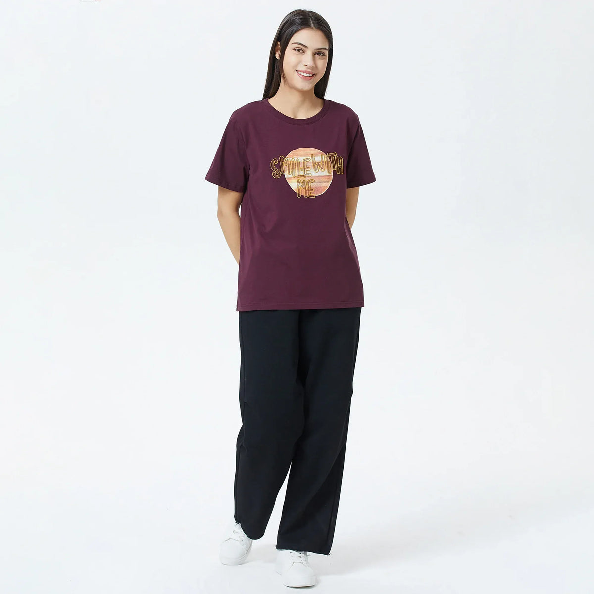 Embroidery Printed T.Shirt for Women Image