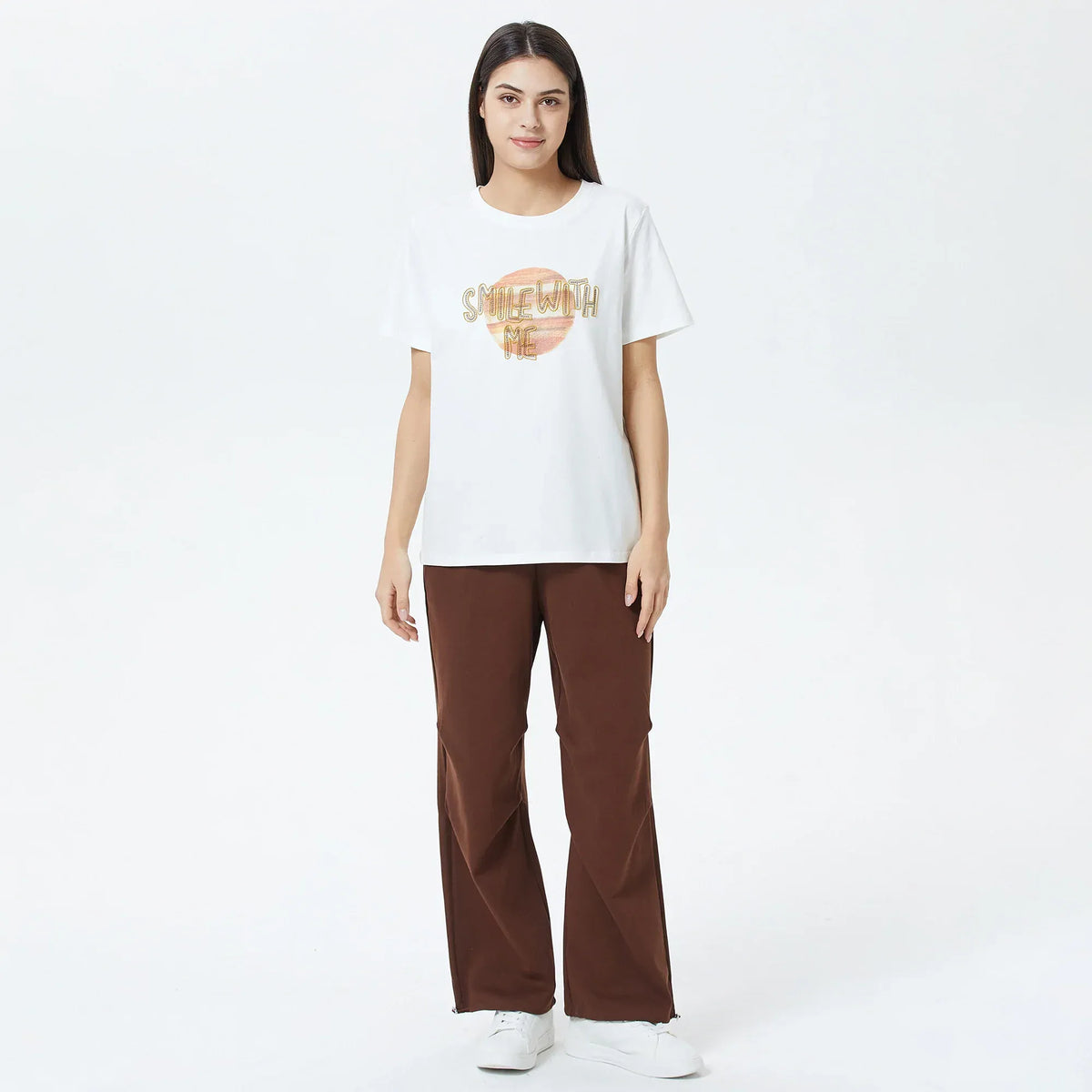 Embroidery Printed T.Shirt for Women Image