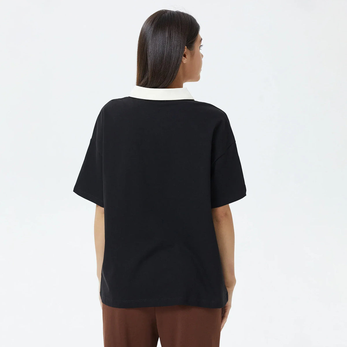 Printed Polo Shirt for Women Image